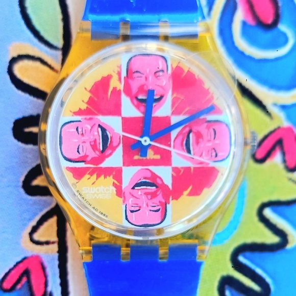 Vintage Swatch Watch WILD LAUGH GJ117 New old stock - Picture 1 of 11